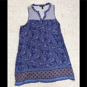 Boho style mini dress.